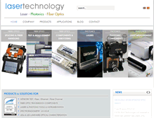 Tablet Screenshot of laser-technology.com